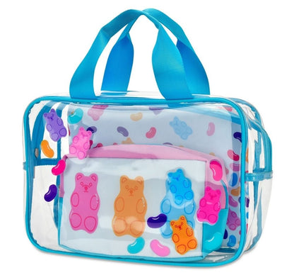 Jelly Bears Cosmetic Bag Trio