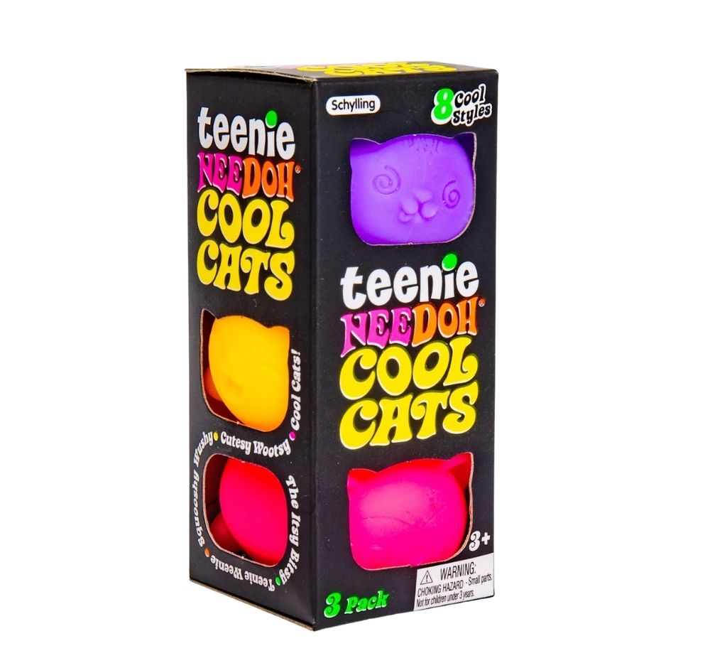 Teenie Cool Cat Nee Doh Orange-Pink-Purple