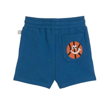 T-Shirt Tennis Logo & Fleece Shorts Blue