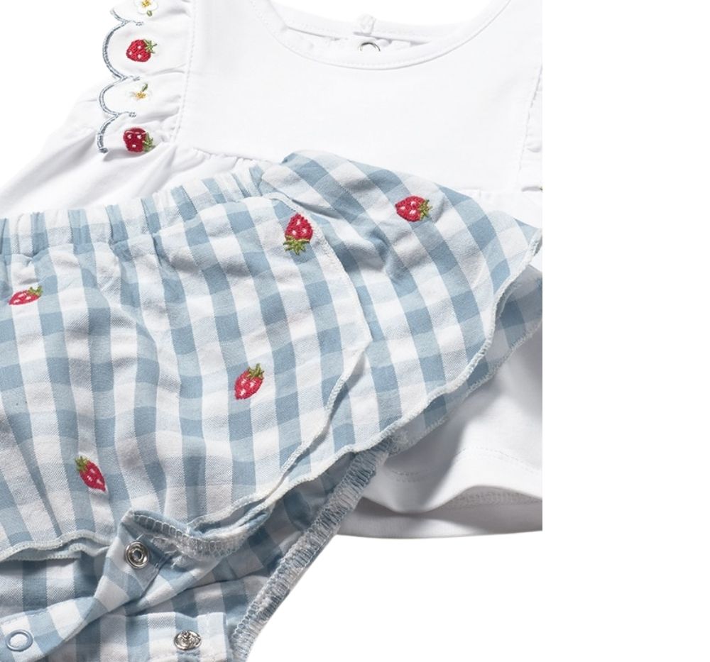 Conjunto Falda Cuadros y Playera