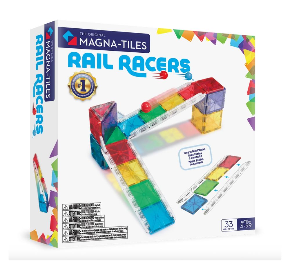 Magna-Tiles Rail Racers 33PC