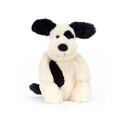 Bashful Black & Cream Puppy Medium