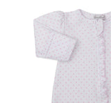Teddy Bear Love-Footie w/ Zip Pink