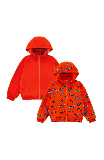 Max Reversible Rain Jacket Windbreaker, Hot Rod