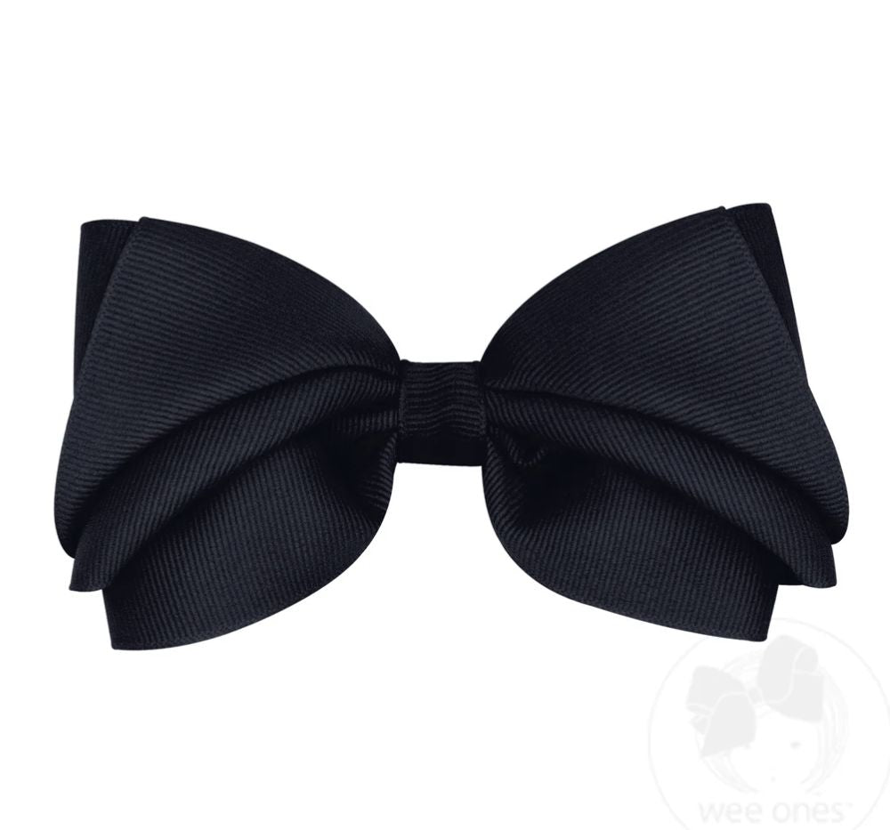 Mini Kng Org/Gg Overly Pleated Black Bow