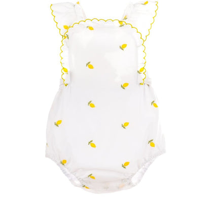 Lemon Broderie Sunsuit Yellow