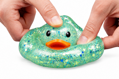 Glitter Squishy Duck Green