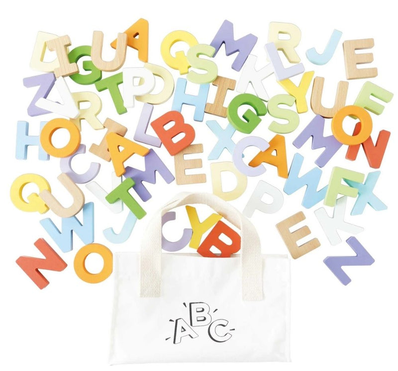 Wooden Alphabet Set & Bag