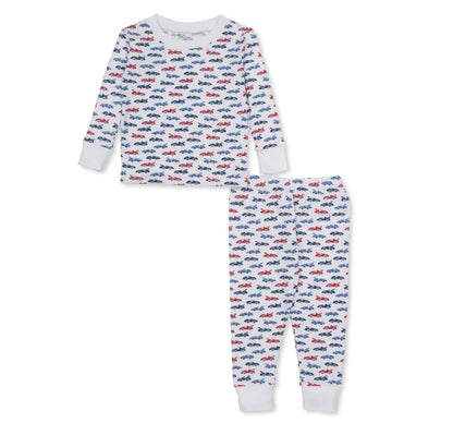 Pajama Set Snug PRT PJs Speedy Racecars
