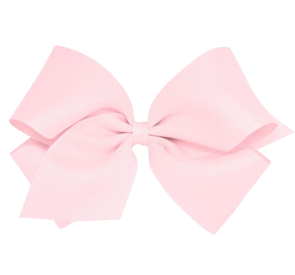 King Grosgrain Bow Powder Pink