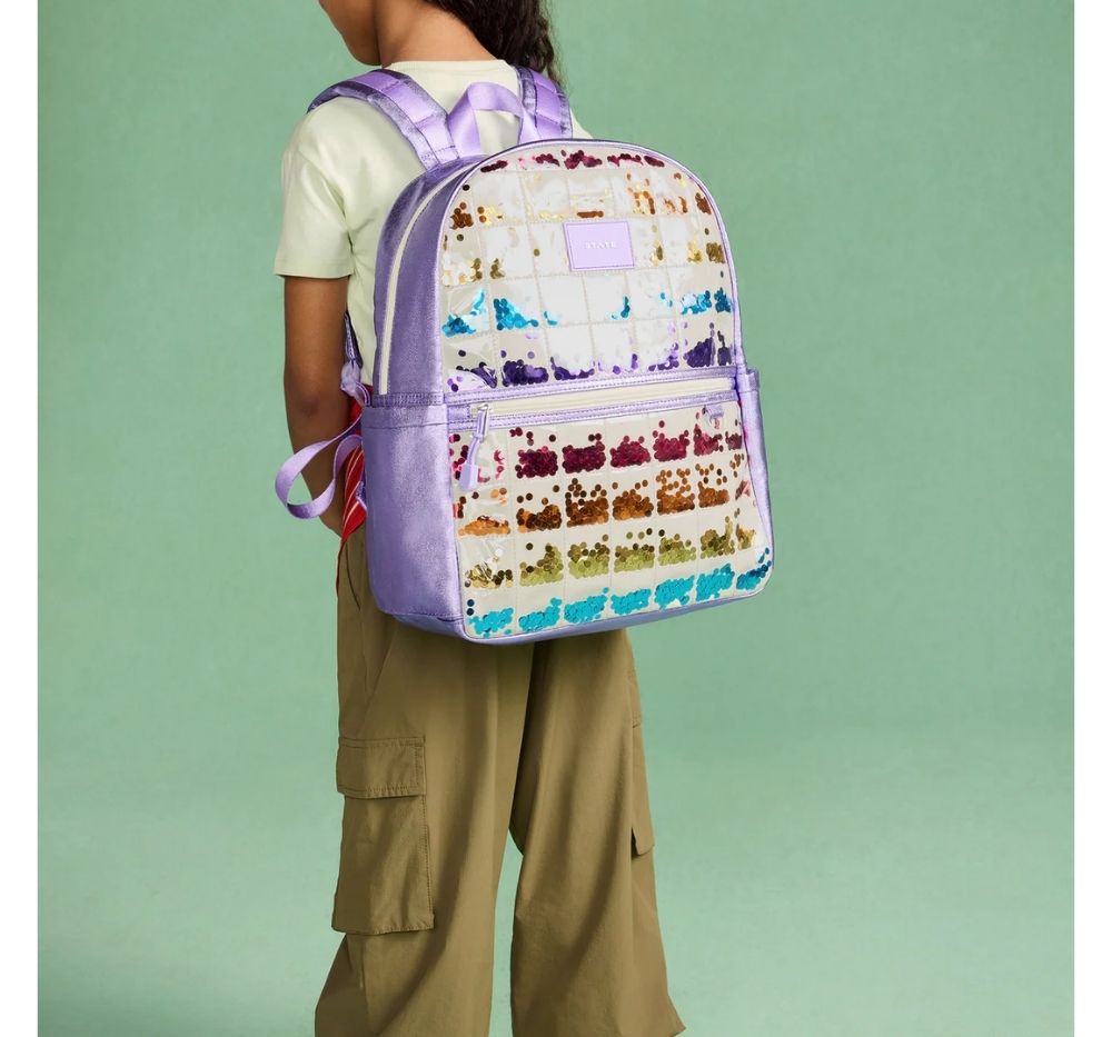 Kane Backpack  Lilac Sequins