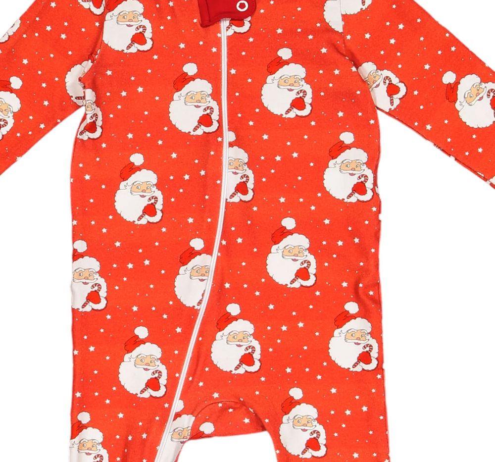 Red Santa Glows Boy Footie
