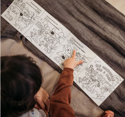 Old  MacDonald Had A Farm Tales  Reusable Coloring Book