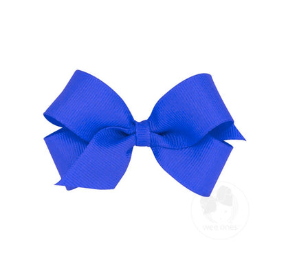 Small Solid Gro Basic Bow Electric Blue