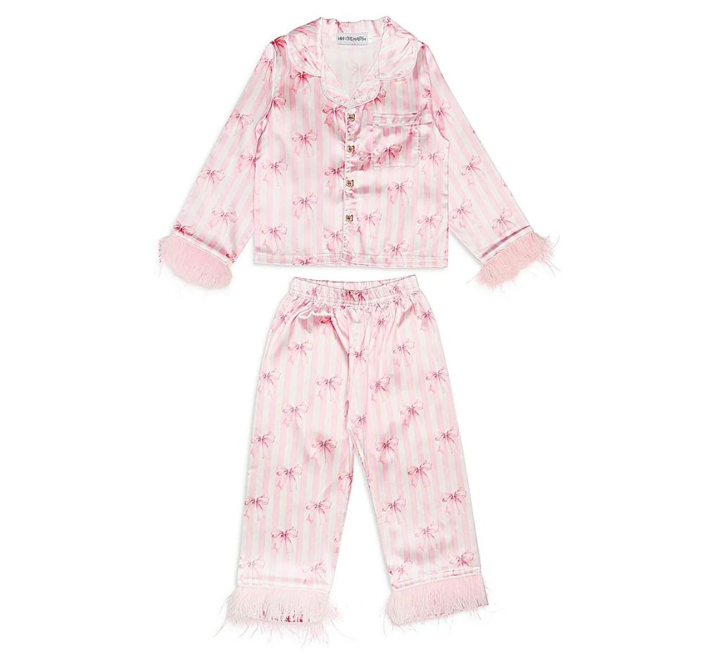 Bows Feather Silky Set