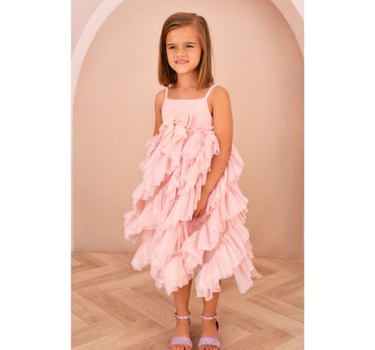 Cascade Waterfall Sparkle Tulle Strappy