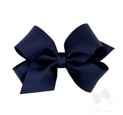 Med Satin/Gg Overlay Peacoat Bow