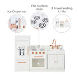 Little Chef Paris Modern Play Kitchen - White /Rose Gold