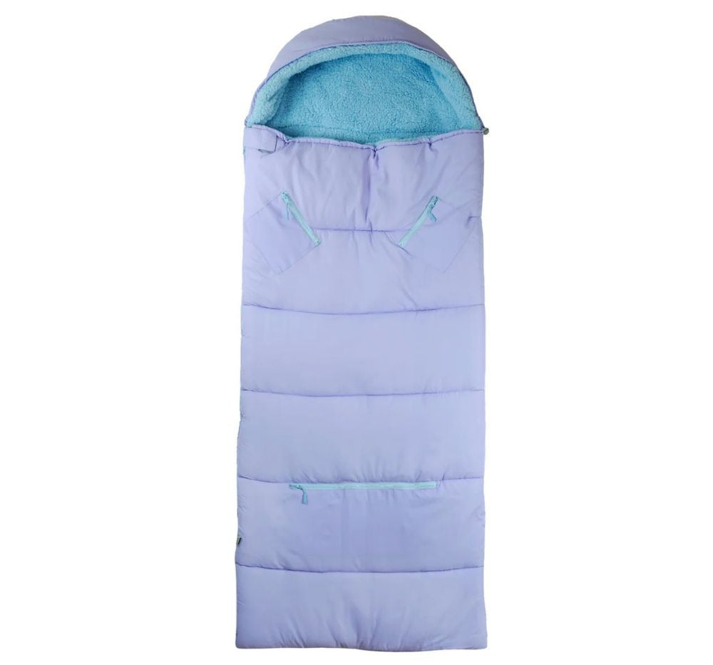 Sleep-N Pack Sherpa Big Kid Violet Dream