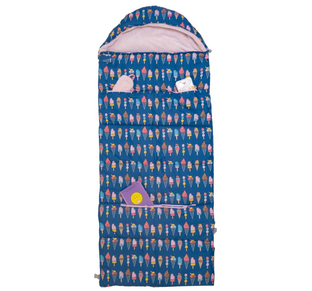 Sleep-N Pack Sherpa Big Kid Ice Cream