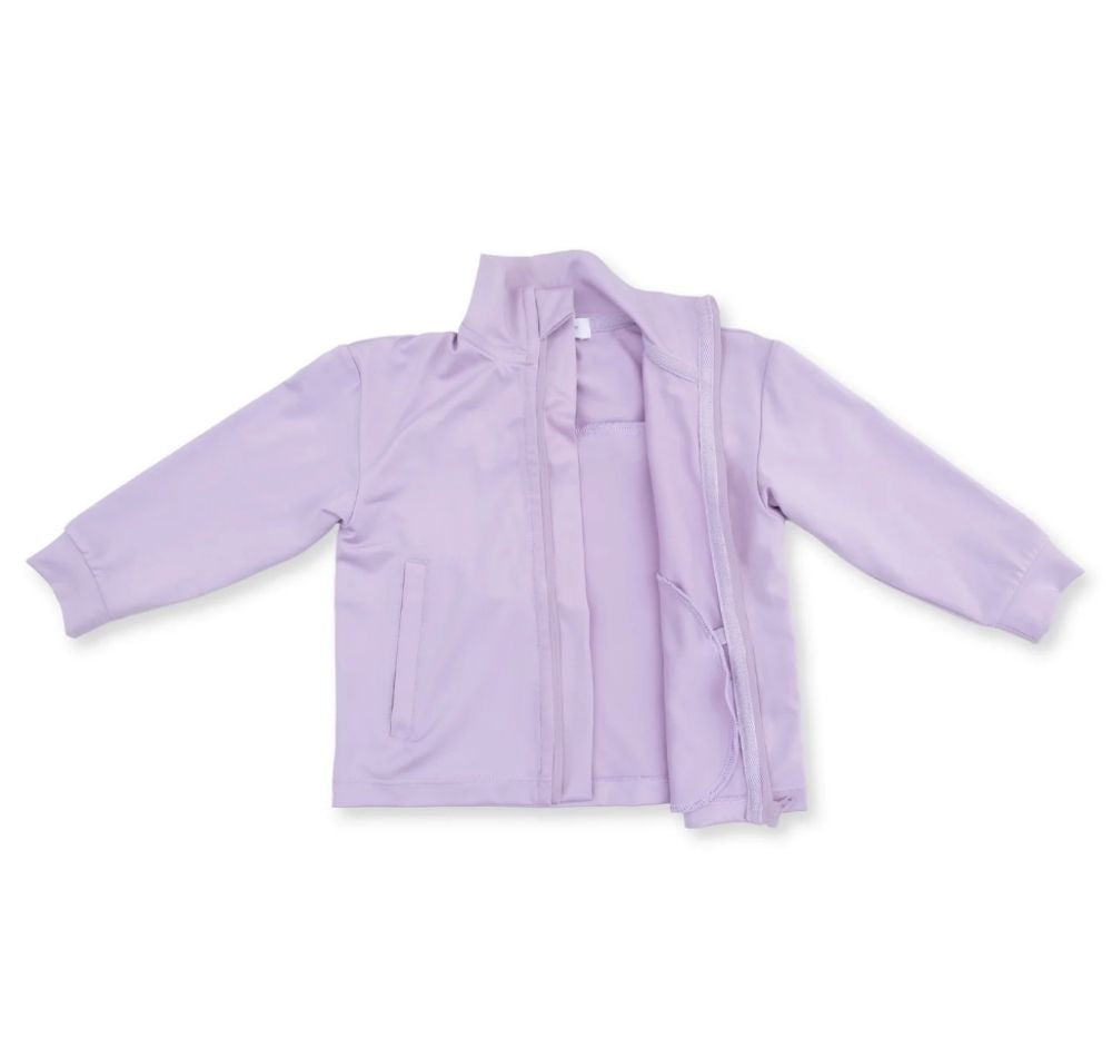 Tiny Tumblers Activewear Lila Mock Neck Active Jacket