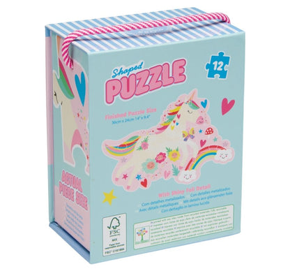 12 PC Shaped Puzzle Rainbow