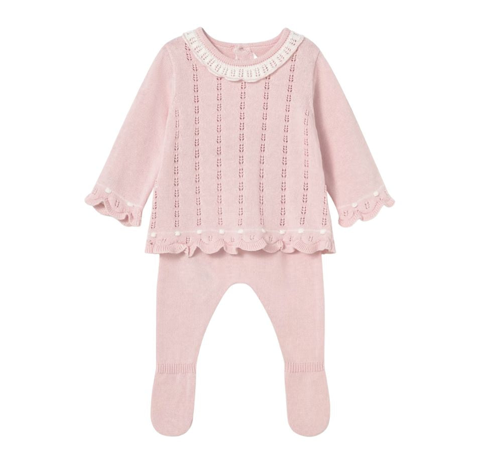 Conjunto Polaina Tricot Cuarzo