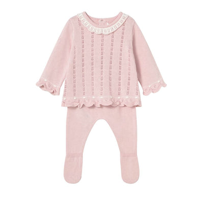 Conjunto Polaina Tricot Cuarzo