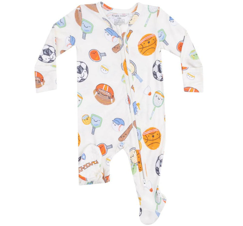 Sports Ball Friends 2 Way Zipper Footie