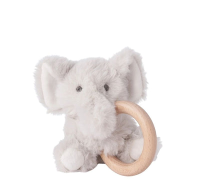 Ring Rattle Plush Elephant