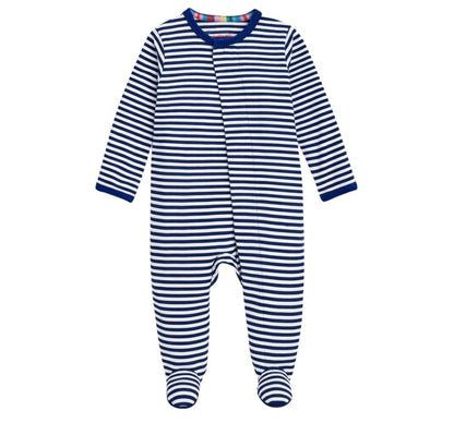 Blue Stripe Footie Magnetic