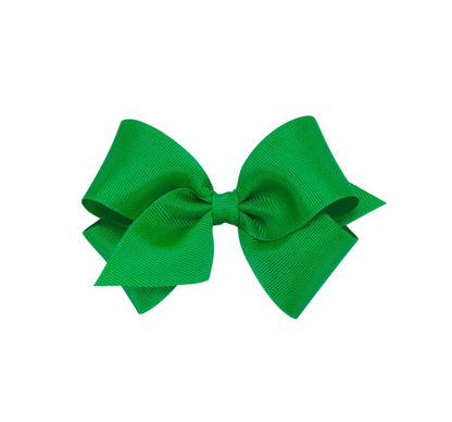 Mini Grosgrain Bow Green