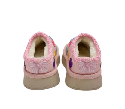 Candy Heart Sherpa Booties