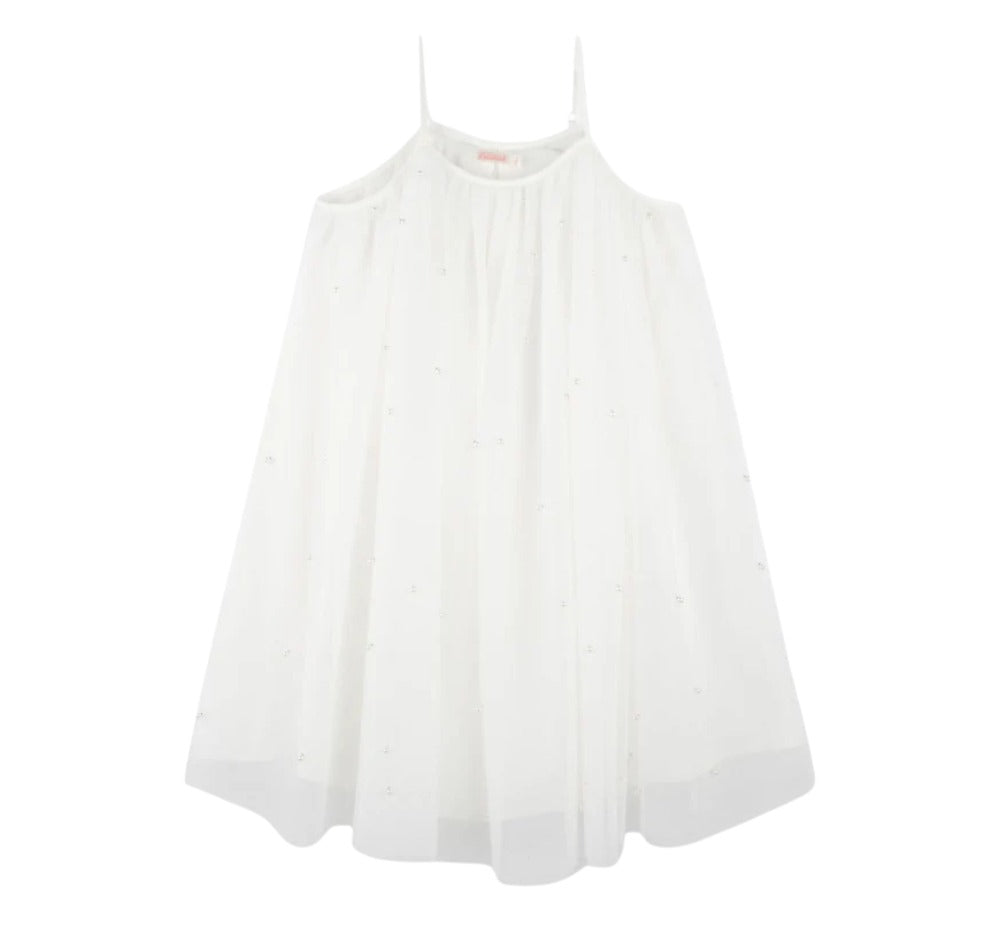 Ceremony Dress With Pearls Ivory