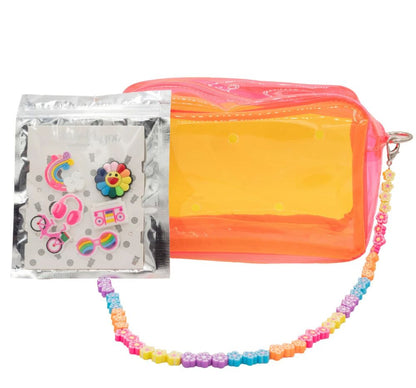 Multi Color Clear Camera Cag W/Charm Pack Or-Yellow
