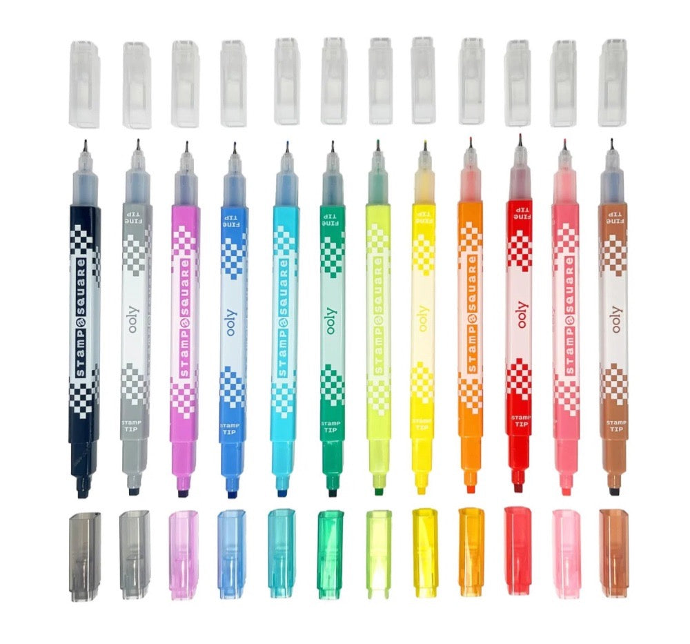 Stamp a Square Double Ended Markers