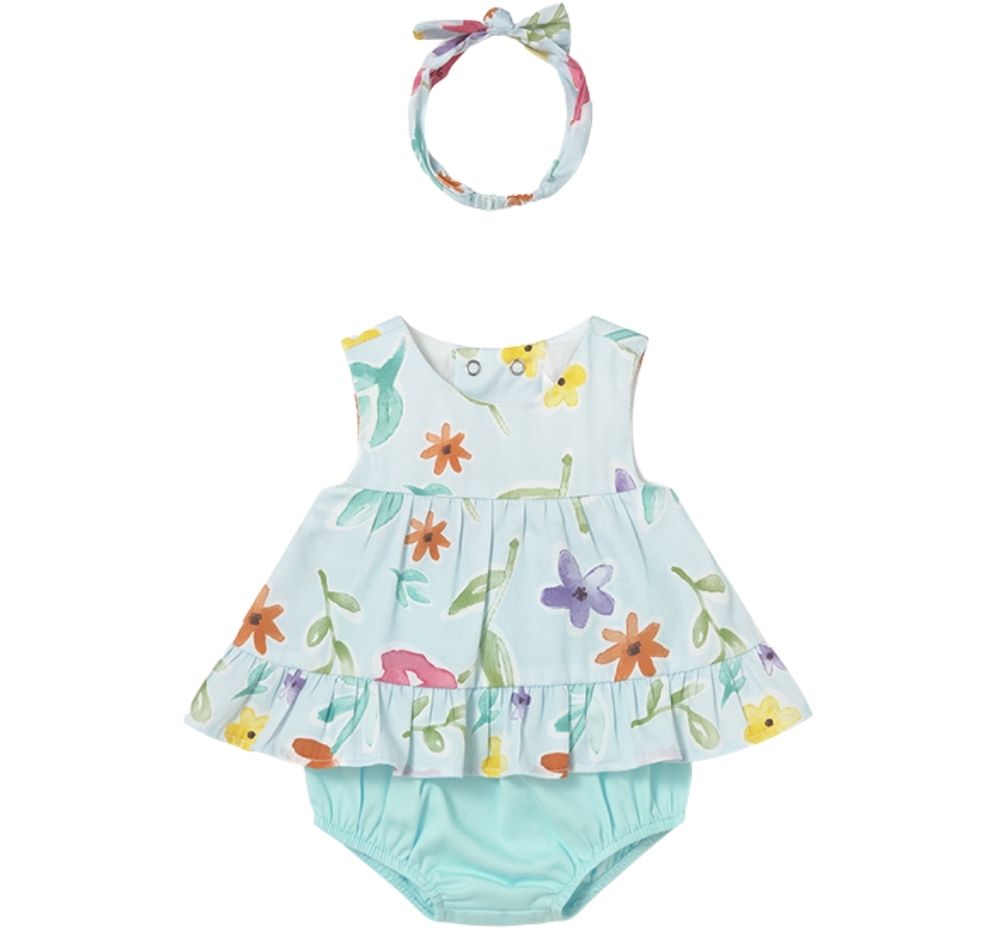 Conjunto 3 Piezas Con Diadema Short Hawaii