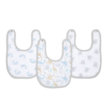Essentials Snap Bib 3pack Natural History