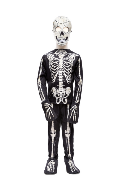 Glow in the Dark Skeleton Shirt Pants & Mask