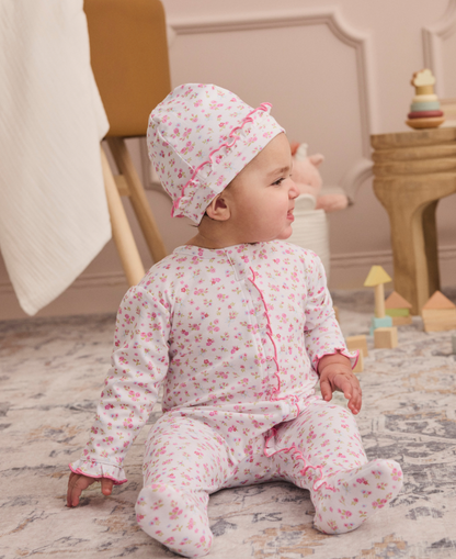 Footie W-Zip PRT Rose Renaissance