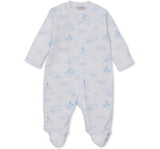 Footie W/ Zip PRT Nightfall Light Blue