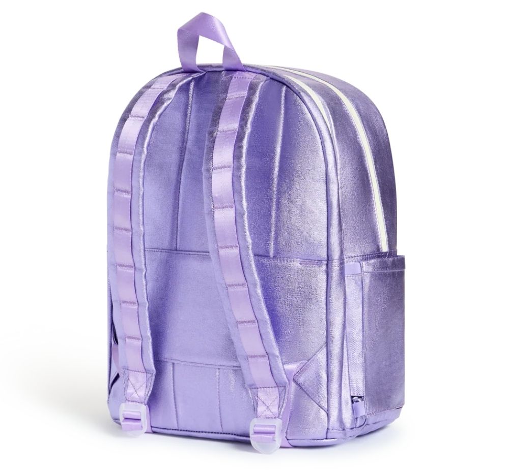 Kane Double Pocket Backpack Lilac  Sequins