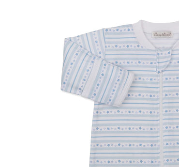 Footie W-Zip PRT Starry Stripes Lt. Blue
