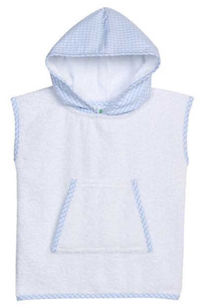 Seersucker  Cover Up  XS White with Blue