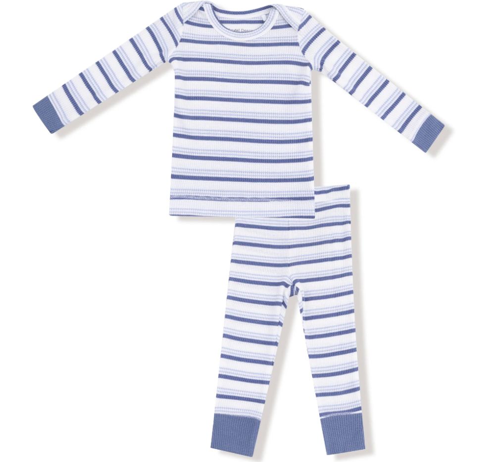 Vintage Stripe Blue L/S Loungewear Set – Colibrí Bebé