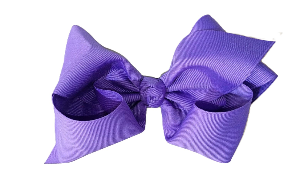 Huge Grosgrain Basic Bright Purple Bow