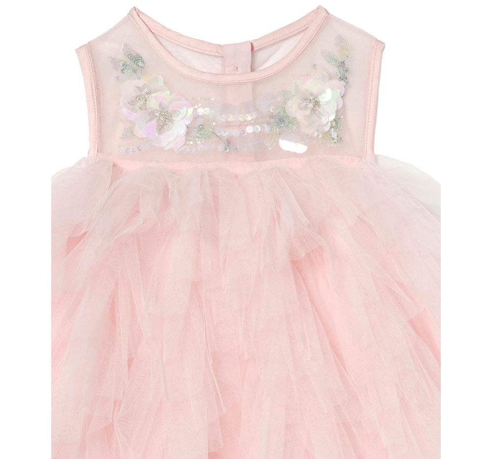 Bebe Iridescente Muse Tulle Dress