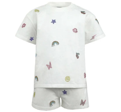 Crystal Doodle Short Set