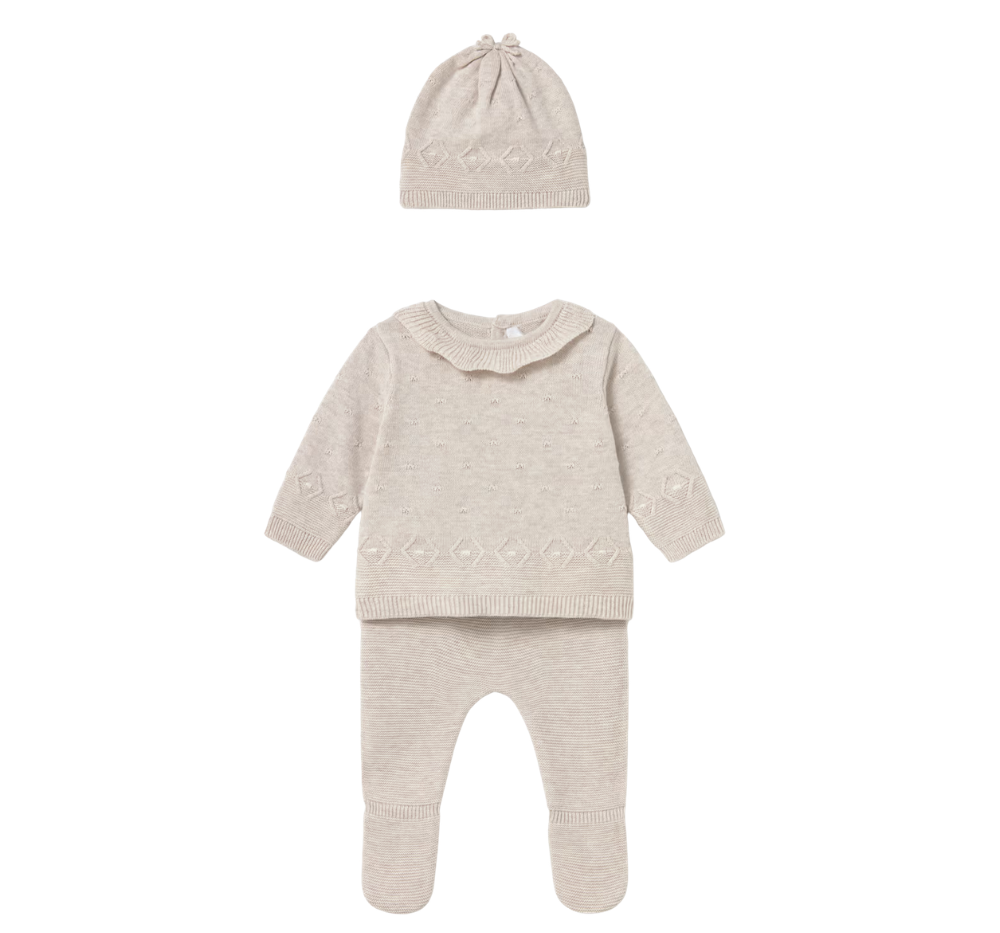 Conjunto Polainas & Gorro Milk Vigore