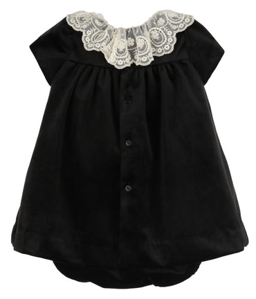 Deluxe Velvet Float Dress Black